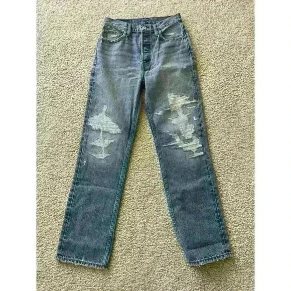 RARE! Re/done jeans x Levis 90’s repair jeans 27 MSRP $1050 - Picture 1 of 2
